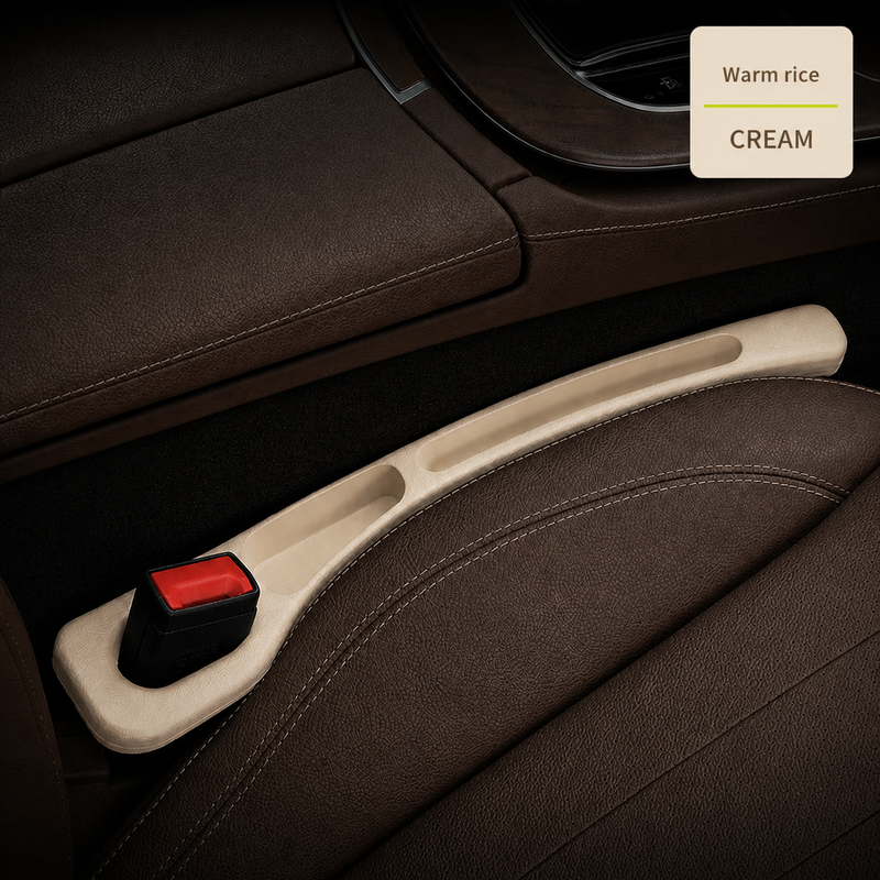 Leather Car Seat Gap Plug & Storage Strip