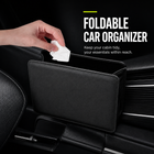 Leather Hanging Car Organiser & Trash Can