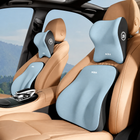 Memory Foam Car Headrest & Lumbar Support Cushion Set