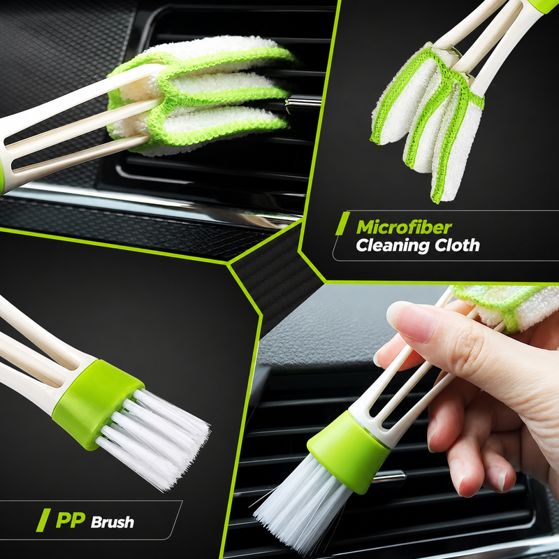17-Piece Car Detailing & Interior Cleaning Brush Kit