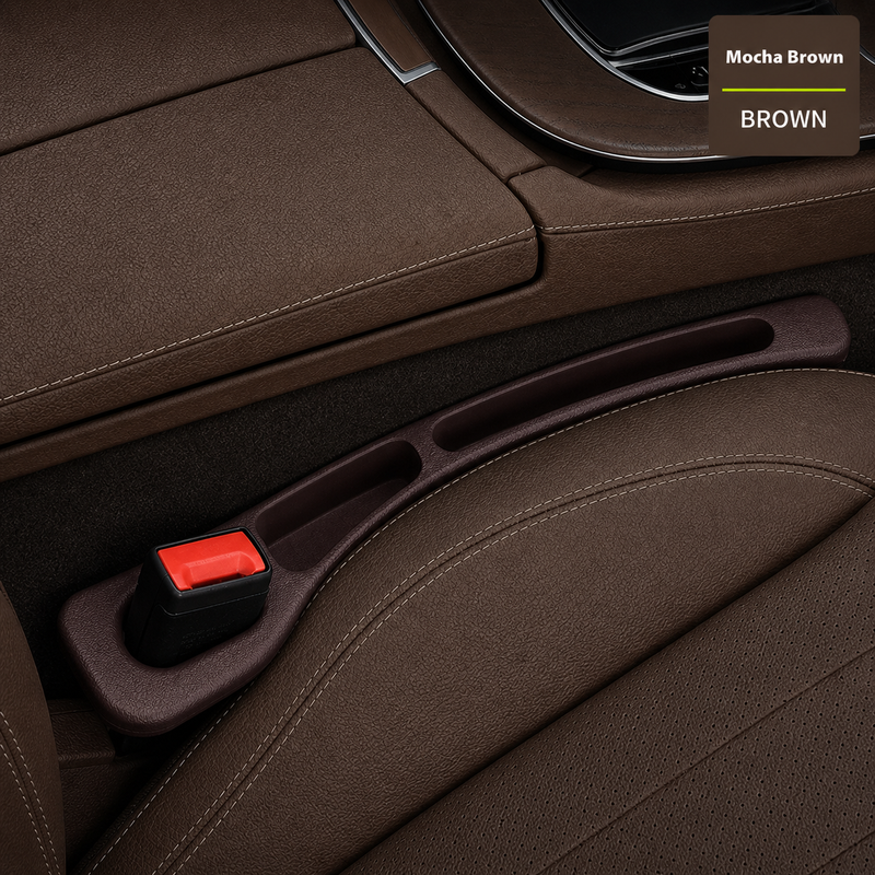 Leather Car Seat Gap Plug & Storage Strip