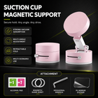 Magnetic Phone Holder with Vacuum Suction — Foldable, 360° Adjustable