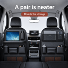 Leather Seatback Storage Bag with Folding Table